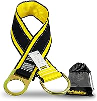 KwikSafety Gibbon Grip 3ft OSHA Compliant Cross Arm Strap Anchor - Beam Choker D-Ring Fall Arrest Safety Sling for Roofing & Construction