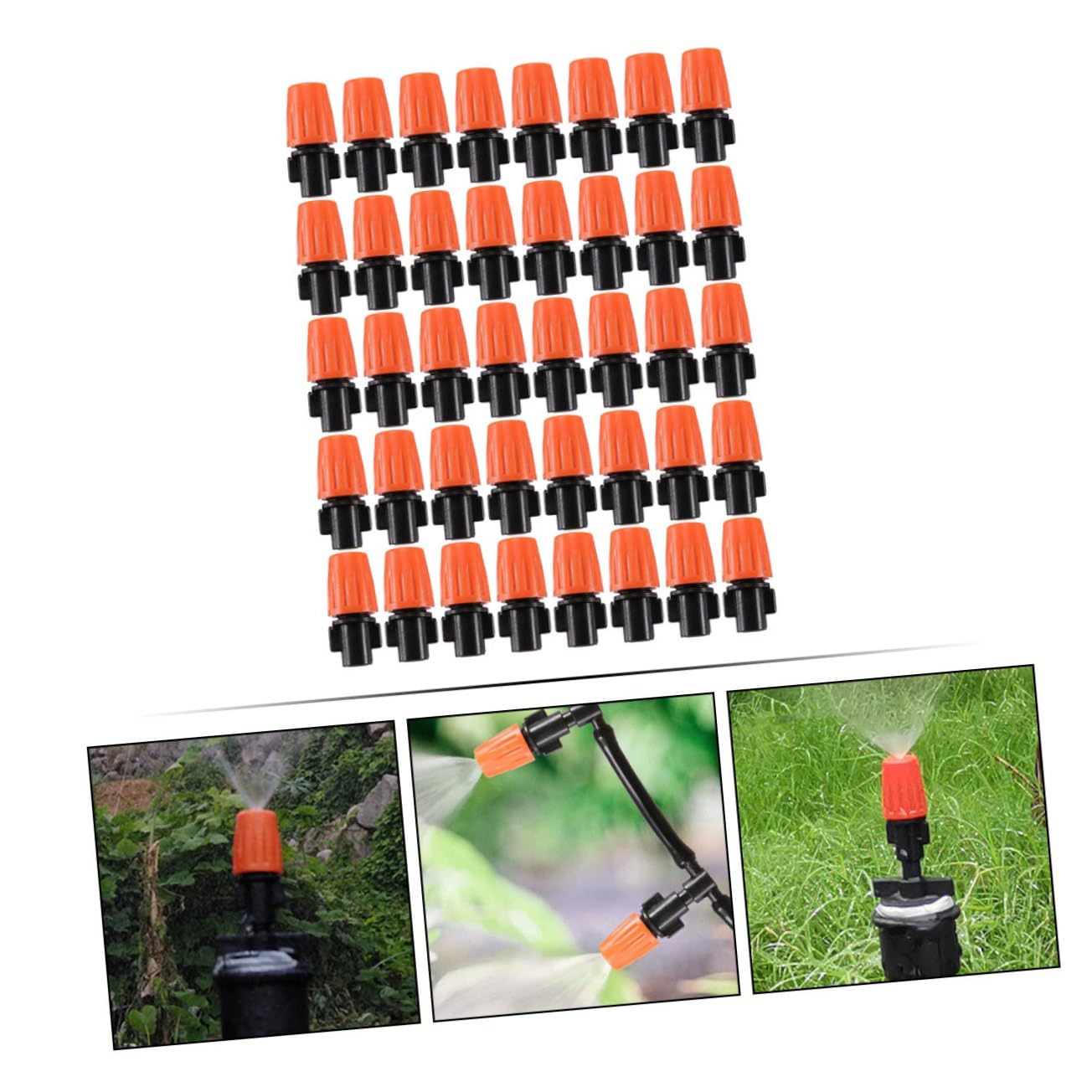 Gatuida 5 Set Ugelli Nebulizzatori Per Irrigazione Ugelli Sprinkler Regolabili Per Raffreddamento E Irrigazione Compatibili Con Sistemi 40 Pezzi*5
