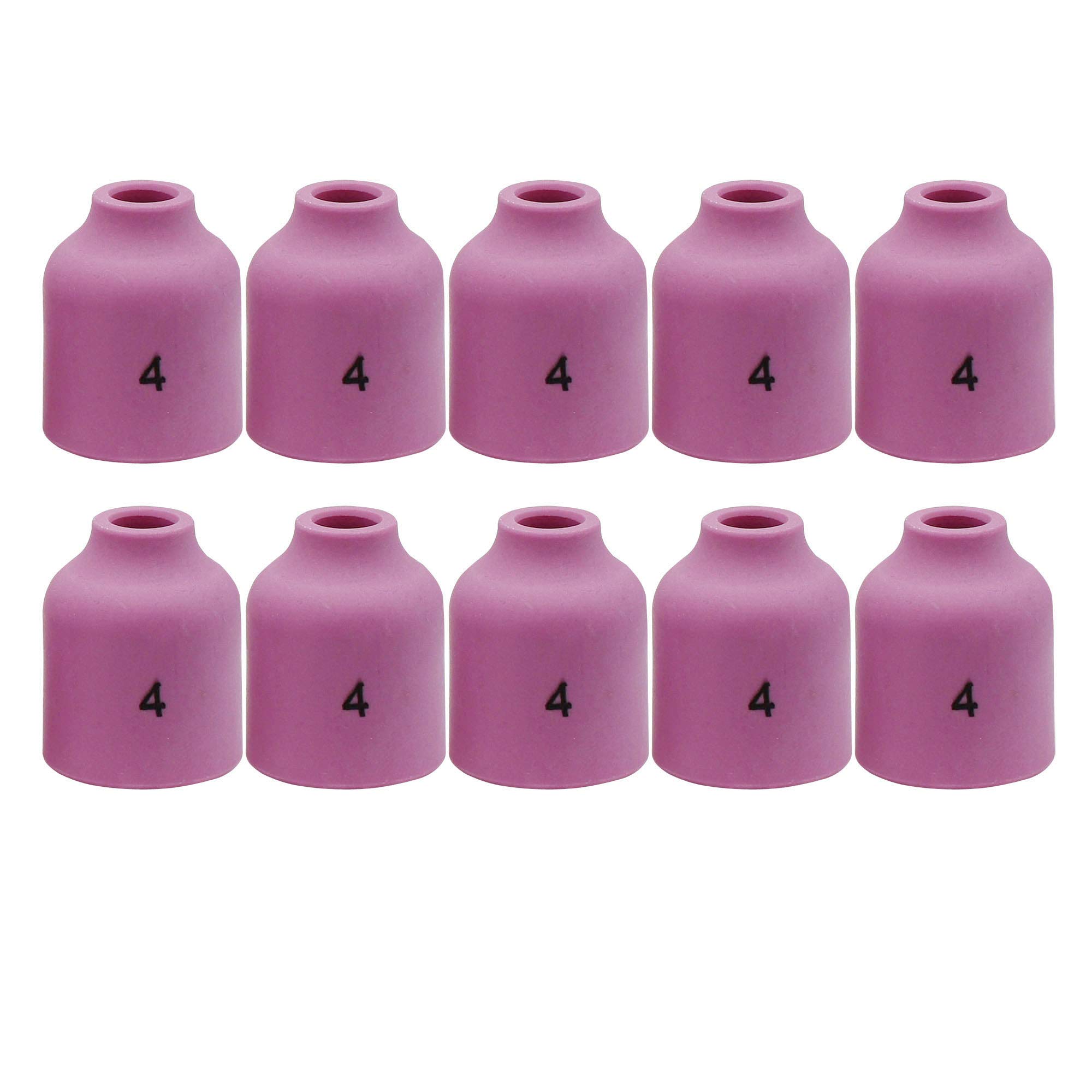 10PK TIG Gas Lens Alumina Nozzle Ceramic Cup 53N58 4# 1/4