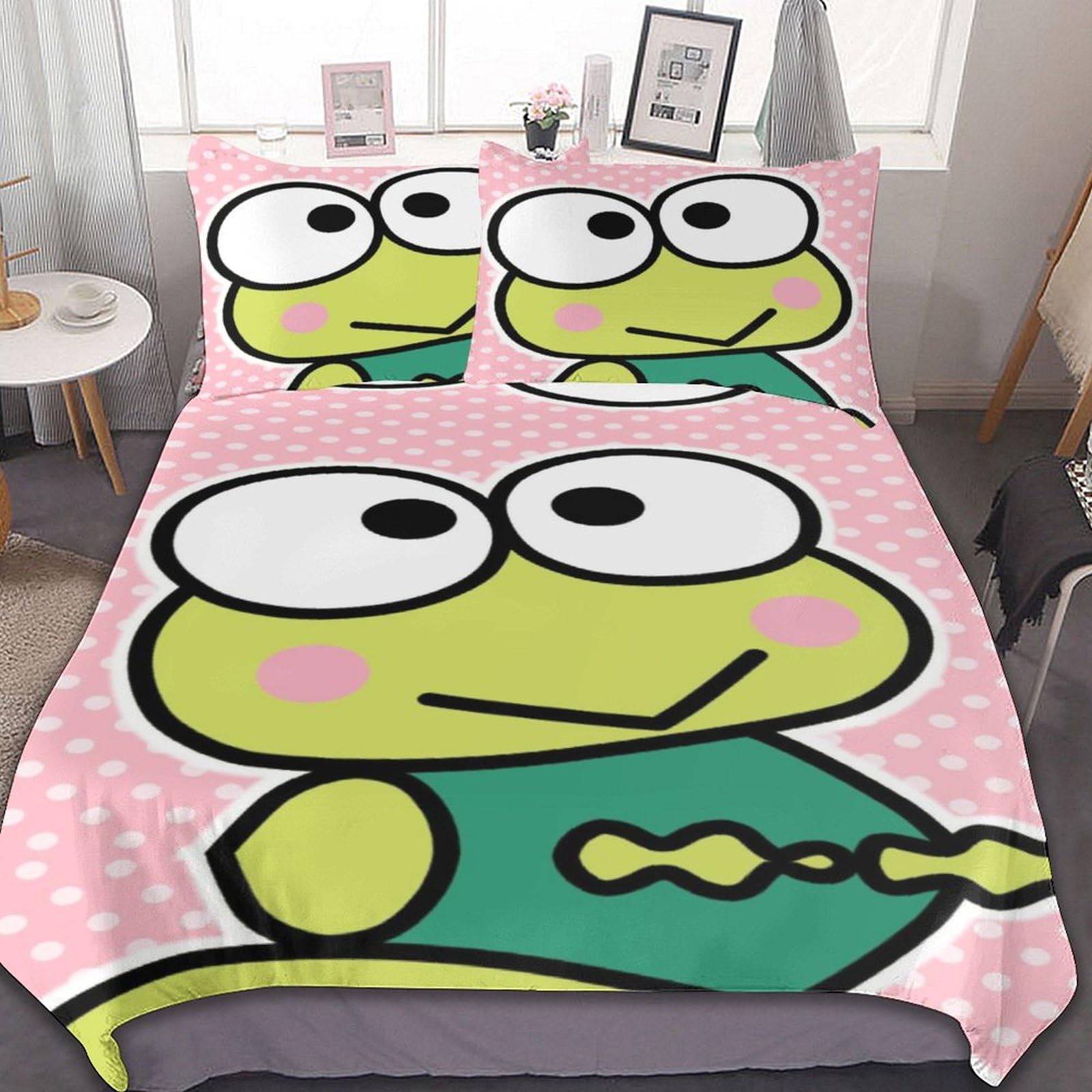 未使用 けろけろけろっぴ 敷ふとんカバー 90x190cm ジュニア用 Amazon｜けろけろけろっぴ布団カバーセット 寝具カバーセット 3点