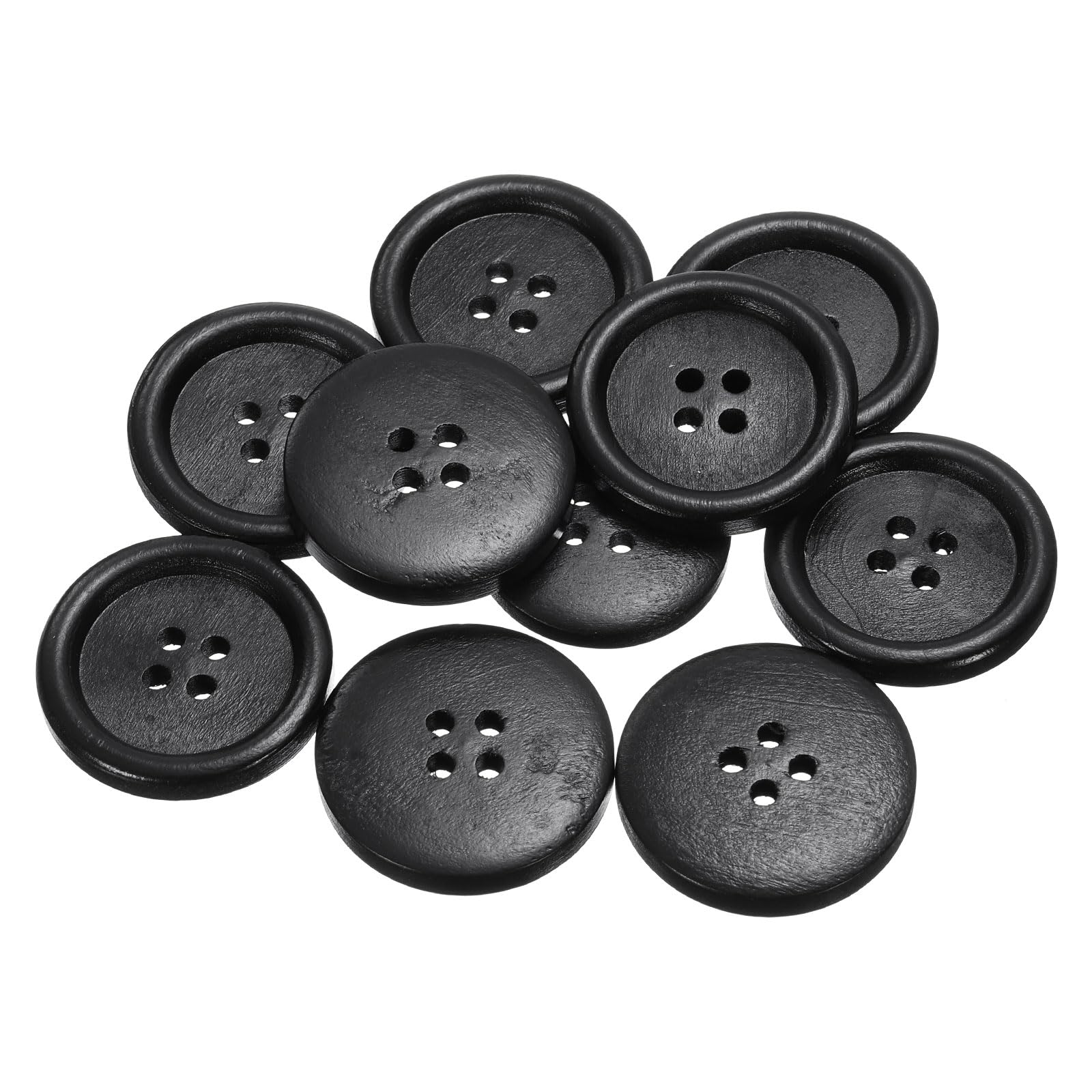 Amazon | uxcell 10個 44L 木製ボタン 1-1/8 Amazon | uxcell 10個 44L 木製ボタン 1-1/8
