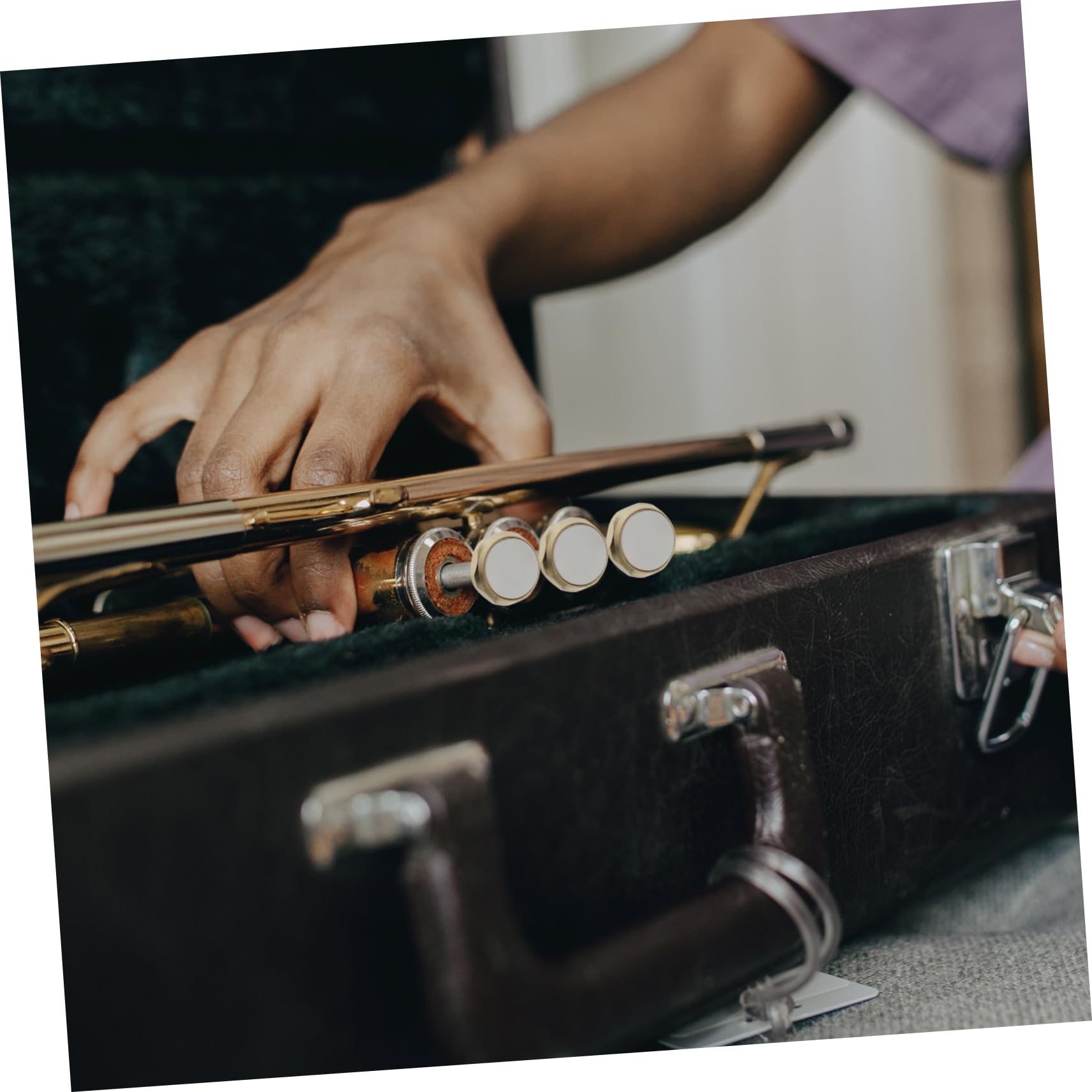 TOYANDONA 2pièces Accessoires Trompette Boutons Piston Avec Couvercle Pression Pratique Et Pour Instruments à Vent