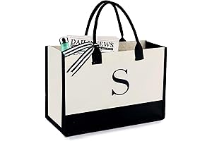 13oz Canvas Tote Bag with Pocket: Meaningful Gift Bags Large for Women