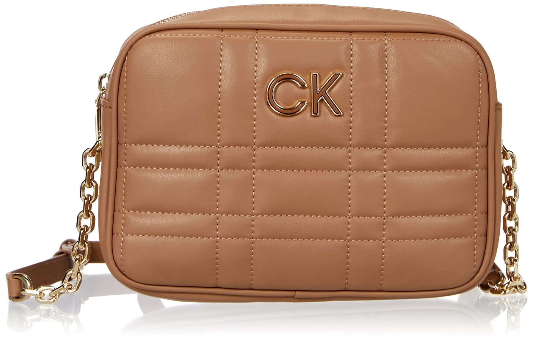 Calvin Klein - Re-lock Quilt Camera Bag, Crossover Donna