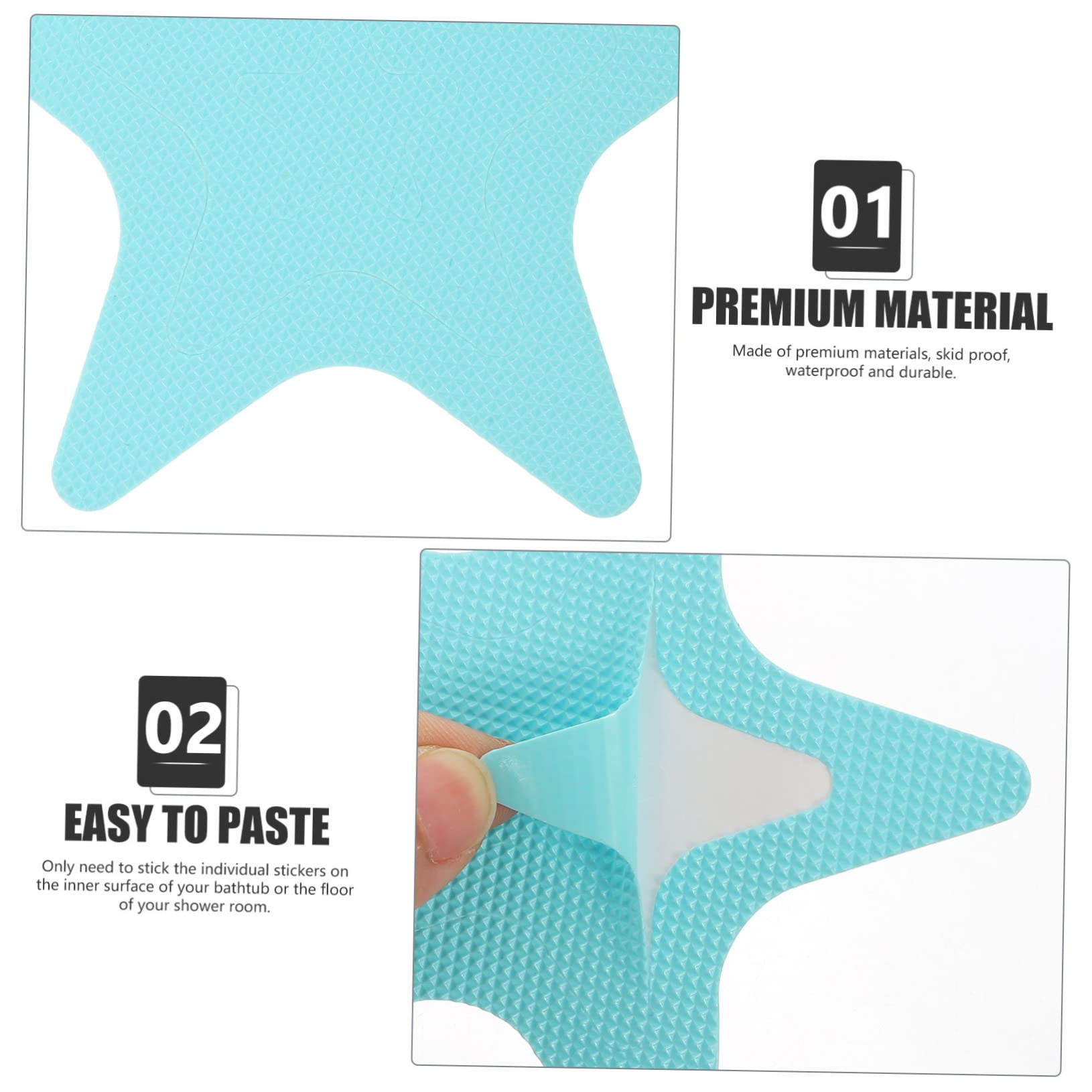 Pegatinas Antideslizantes para Baño Calcomanías para Bañeras Infantiles Cintas De Agarre Lavables Accesorios De Baño Pegatinas No Impermeables para 20 Piezas x 4