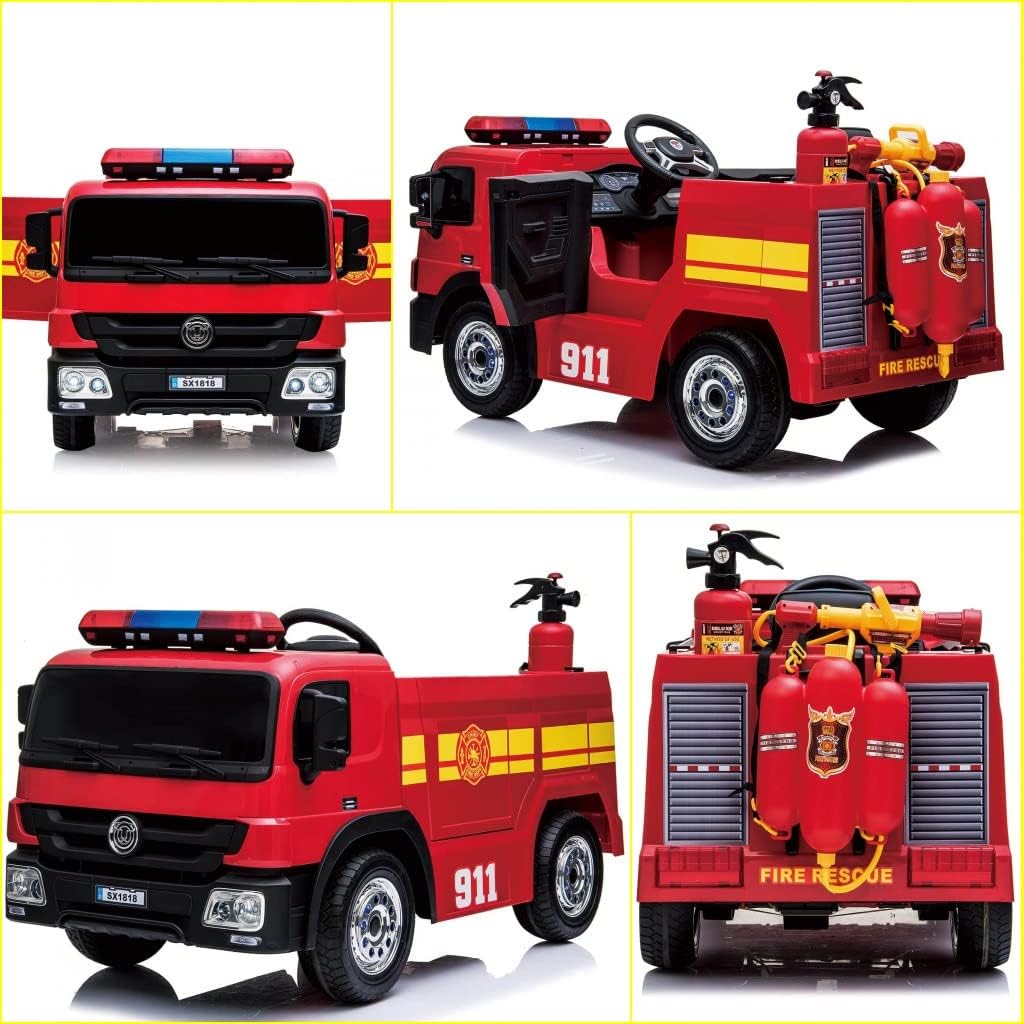 Amazon.com: TLSUNNY Ride On Fire Truck 