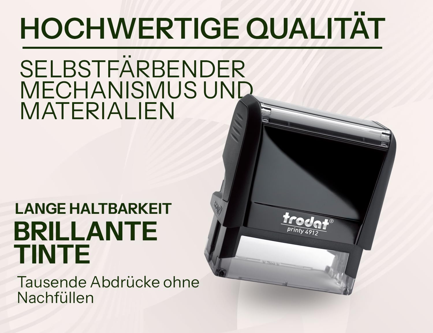 Stamp by Me – Stempel Personalisiert | Firmenstempel mit Text Schwarz | Langlebiger Selbstfärbender Adressstempel | Personalisierter Namensstempel 58x22 mm, Max. 5 Zeilen | Nachfüllbares Stempelkissen