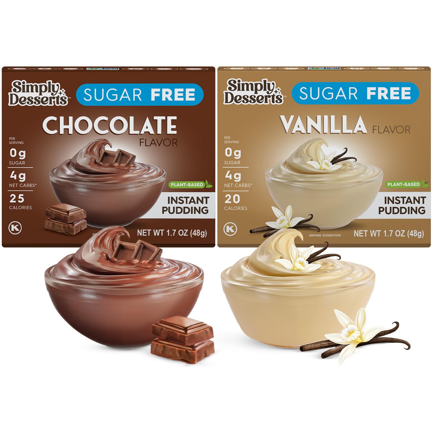 Amazon.com : Simply Delish Natural Instant Pudding Variety Pack, 1