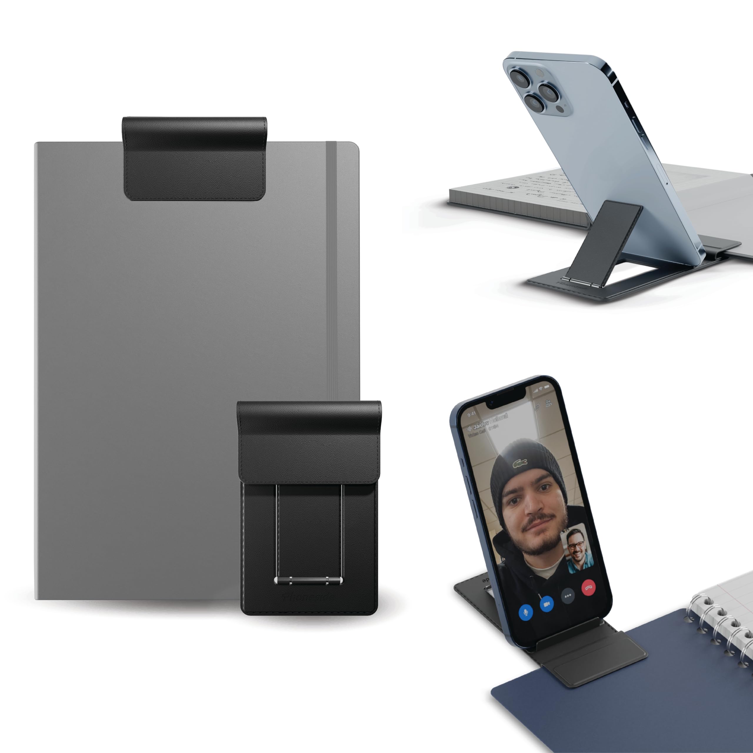 Note Support de Smartphone pour carnet, Cahier, Bloc-Notes, Agenda ou Planner (Fourni sans Le carnet)