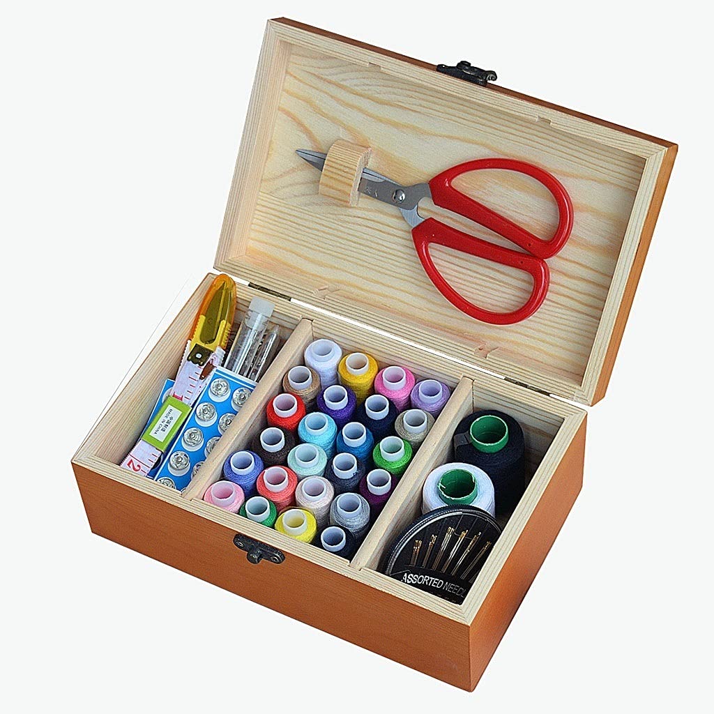 Boîte à aiguille bois solide pour ne plus perdre vos outils