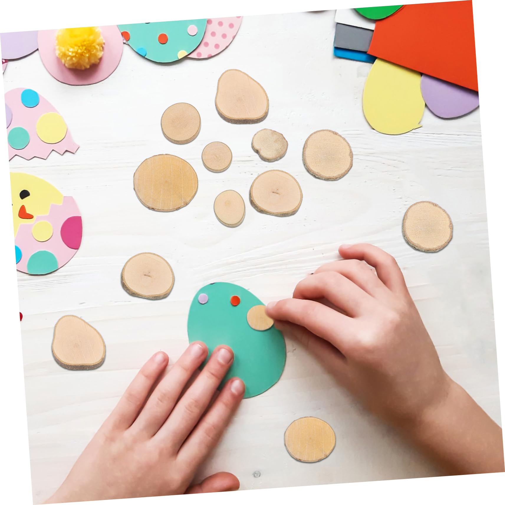 ifundom 10 Sets Naturholzscheiben Runde Holzscheiben Holzscheiben Untersetzer Für Handwerk Heimdekoration 1 5–3 Cm 100 Stück * 10