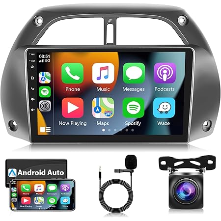 Autoradio Android 13 Per Toyota RAV4 2001-2006 - 9 Pollici Touchscreen - 4G+64G - Wireless CarPlay - Foto 3
