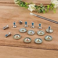 Vista 3 de Juego de tornillos de fijación de snowboard, tornillos de montaje de snowboard de acero inoxidable con arandelas antideslizantes, accesorios