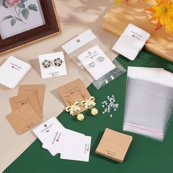 Amazon | PH PandaHall 120枚入り ピアス台紙 アクセサリー台紙