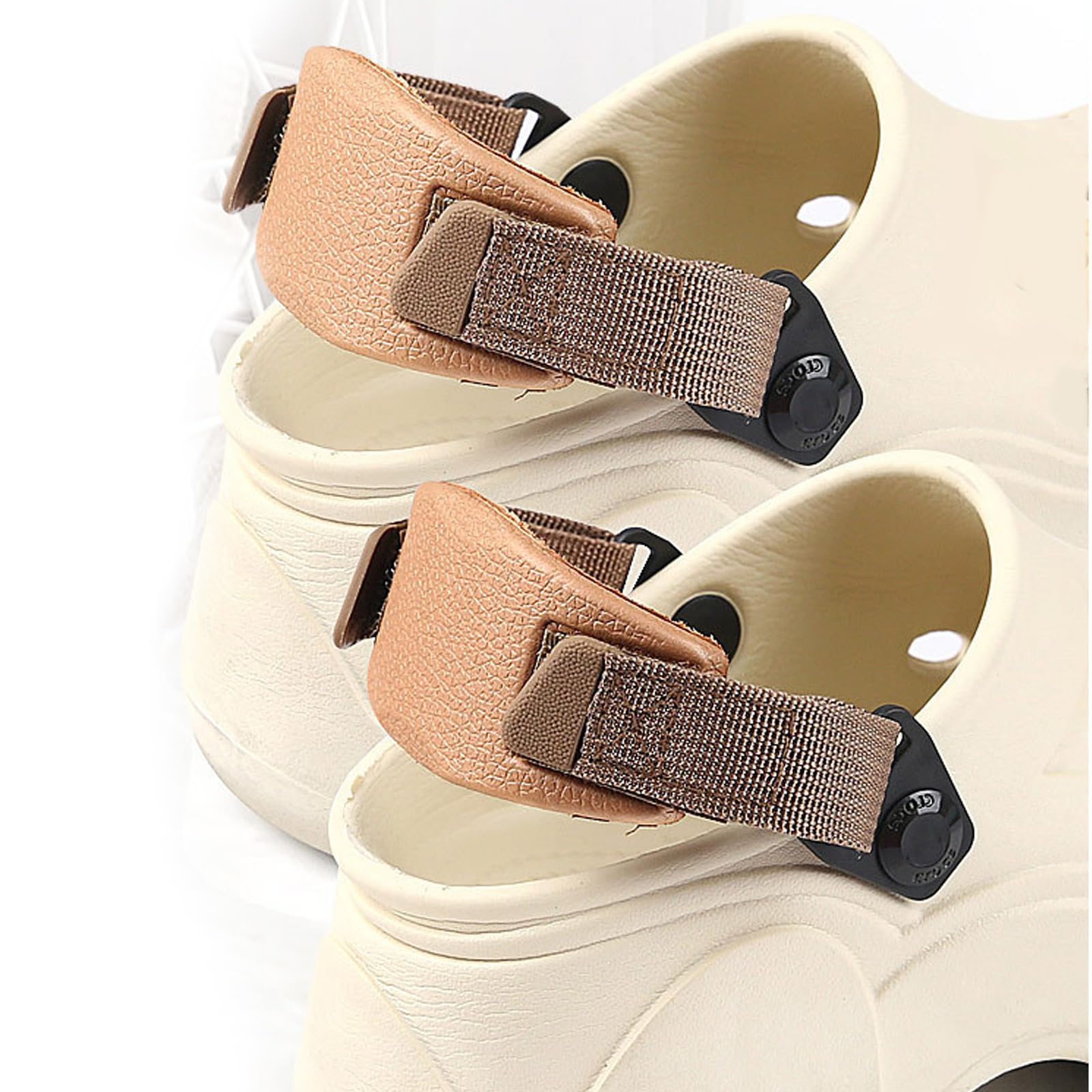 UncleS Loch Schuh Fersenriemen Garten Schuh Ferse Sandalen Verstellbar Strand Hausschuhe Sandalen Riemen Loch Zubehör Schuhe