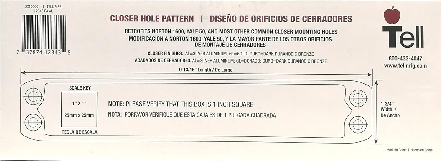 Exсluѕіvе Dіѕсоunt 80% оƒƒеr Tell Manufacturing Grade 3 Silver Commercial Door Closer