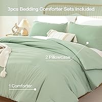 Vista 173 de ROSGONIA Juego de edredón tamaño Queen, color gris carbón, 3 piezas (1 edredón gris oscuro y 2 fundas de almohada) para todas las estaciones, ropa