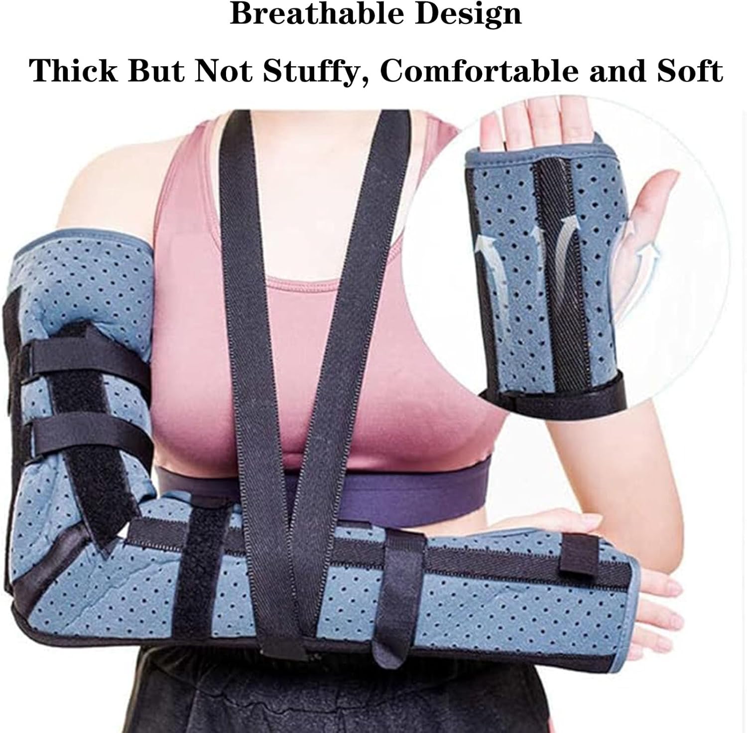 Shoulder Immobilizer Sling Post Shoulder Arm Brace Arm Sling Rotator Cuff Support Brace for Fractures, Post Surgery Recovery, Tendonitis, Bursitis,S-Small