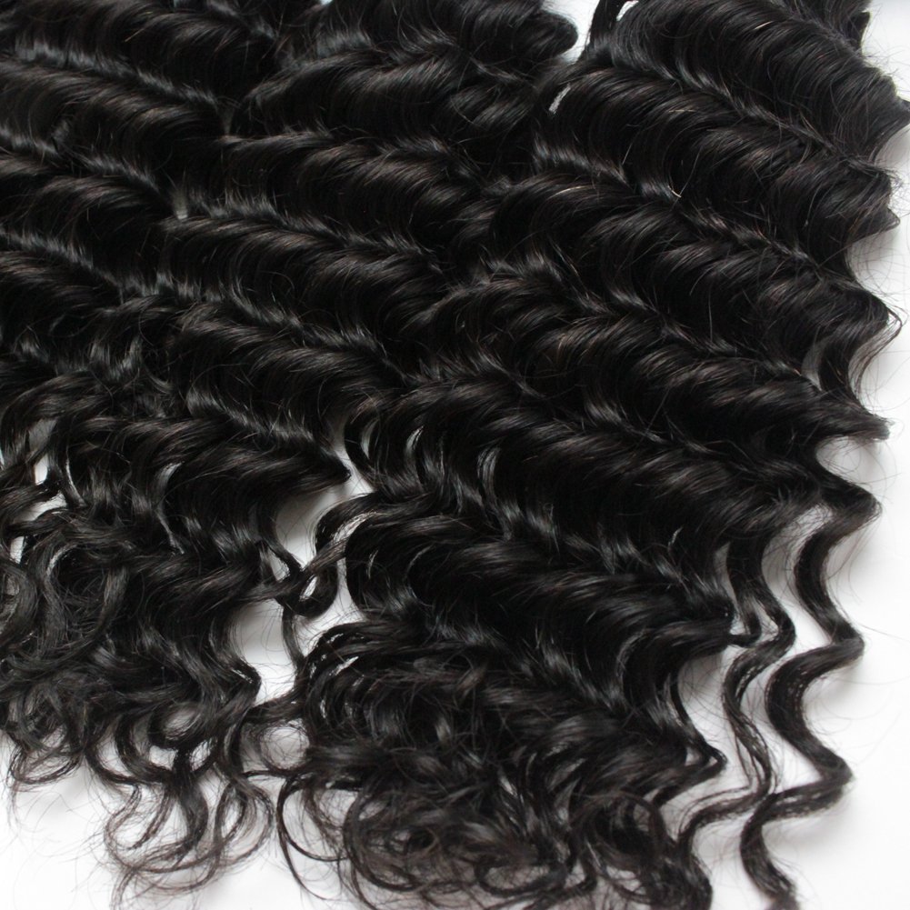 Amazon.com : Forawme Peruvian Virgin Deep Curly Hair 5pcs  display picture 2