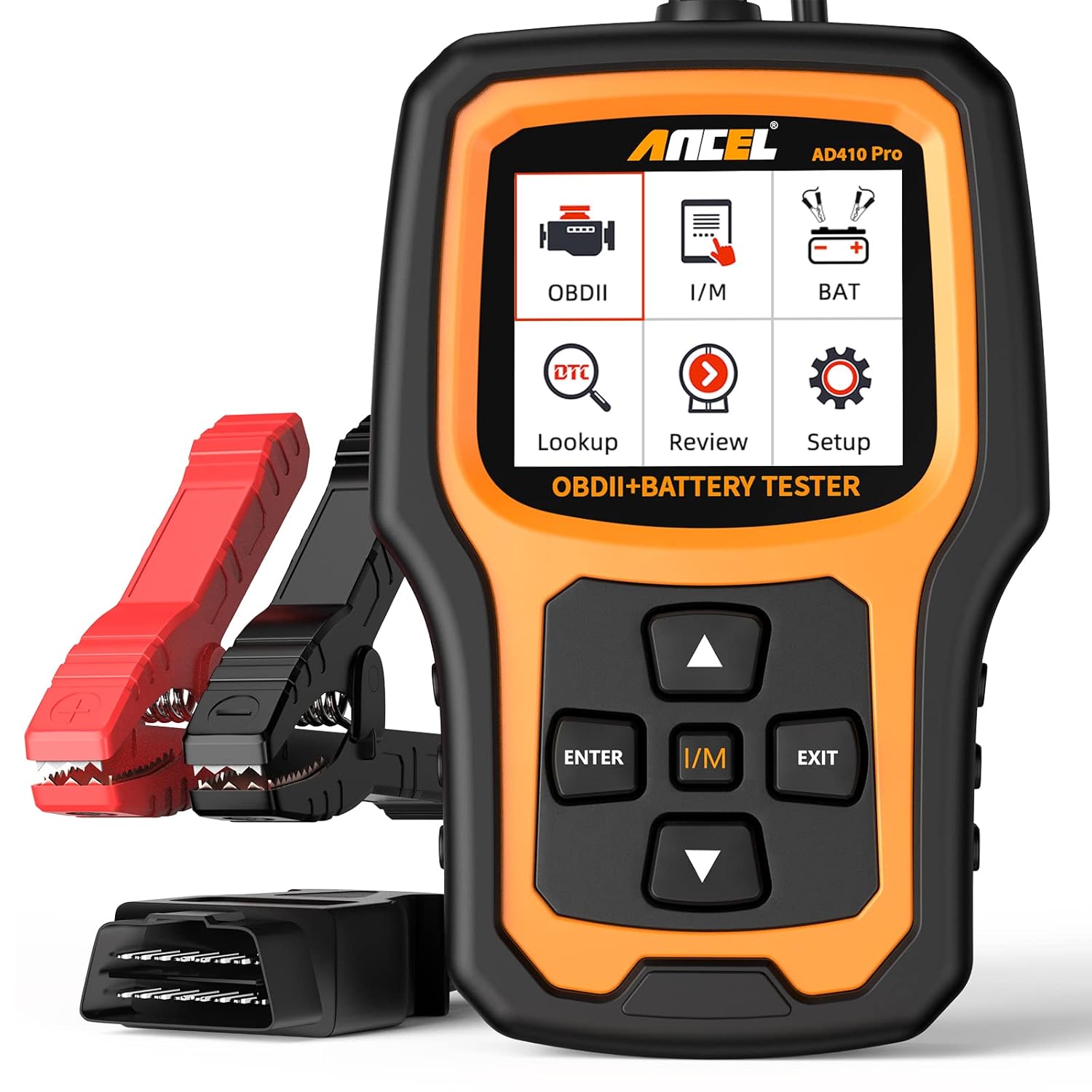 OBD2 Scanner Battery Tester, Upgraded ANCEL AD410 PRO Code Readers Scan