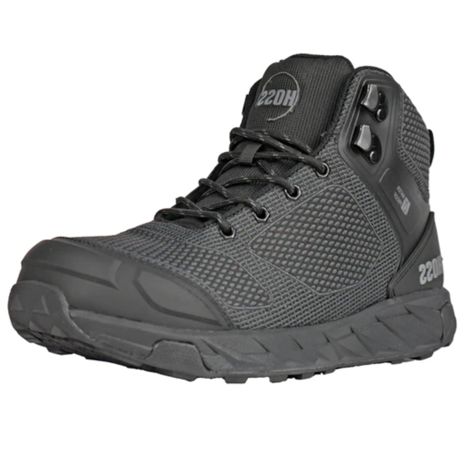 HOSS BOOT Company 50165 Buster Hi Men’s Waterproof Composite Toe Athletic Work Boot, ASTM F2413-18 M/I/C EH Certified, ASTM F3445-21 Slip-Resistant, Black, 18 X-Wide (US 4E)
