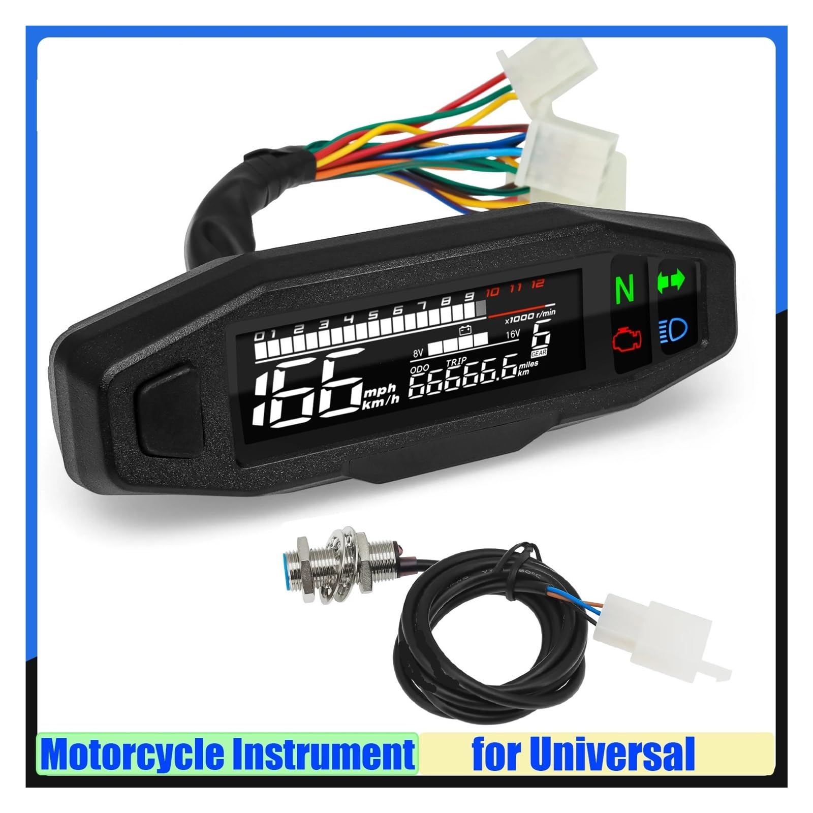Odómetro Digital moto Velocímetro De Motocicleta, Medidor