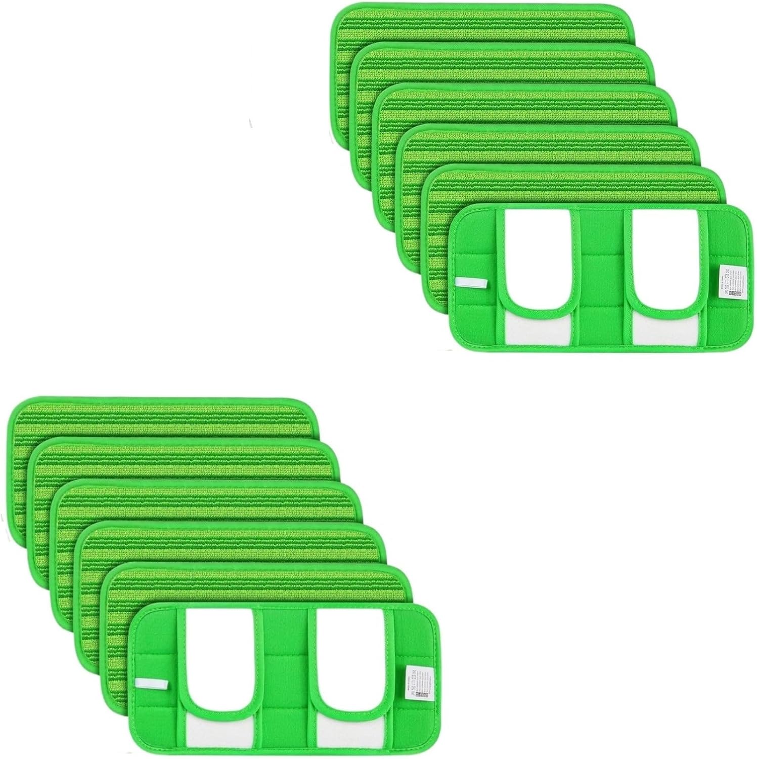 6PCS Reusable Mop Pads ，Compatible For Swiffer，Sweeper Mops Washable Wet Dry Sweeping Cloths(12PCS)