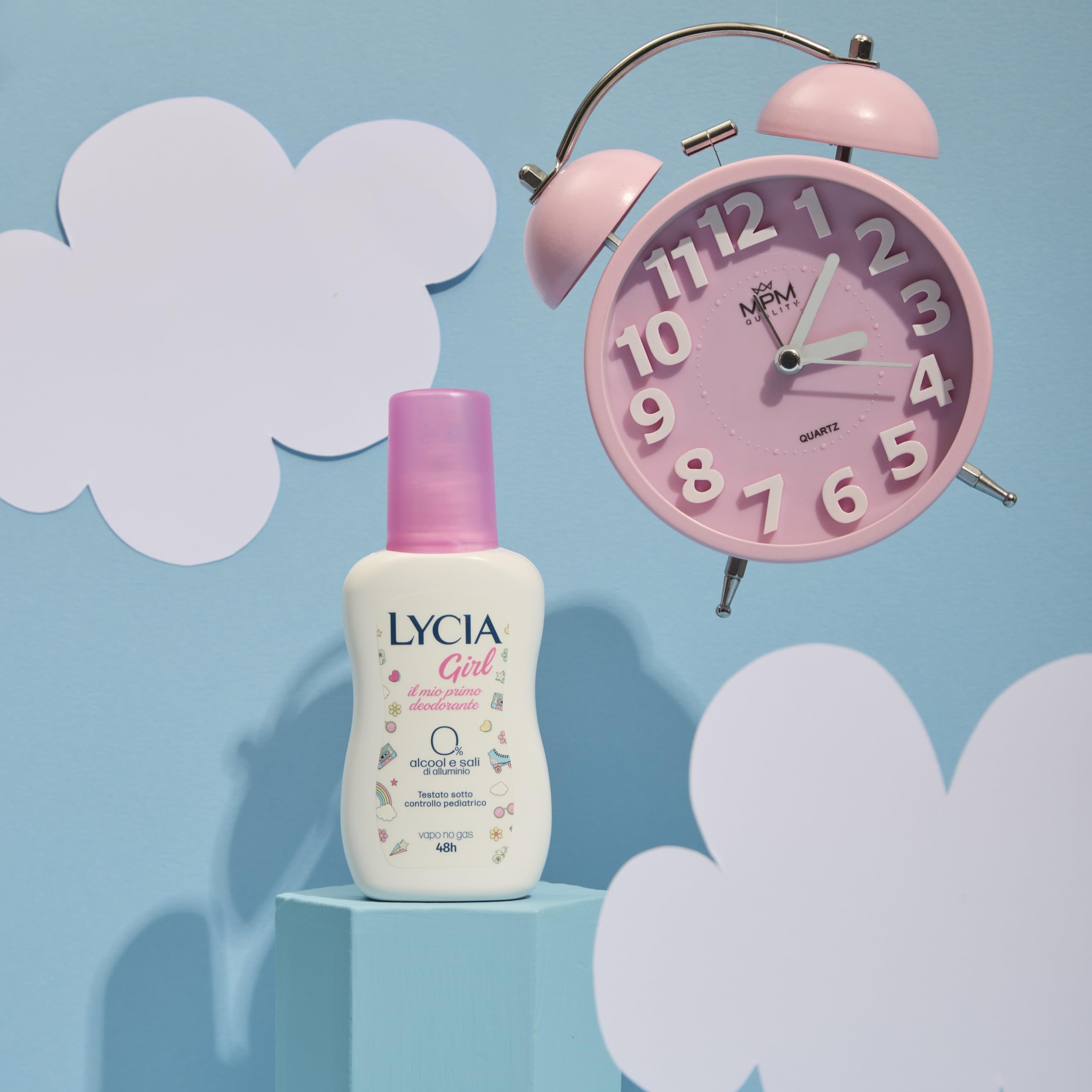Lycia - Dezodorant Vapo Girl, dezodorant dla dziewczynek i dziewcząt, testowany dermatologicznie pod kontrolą pediatryczną, 75 ml