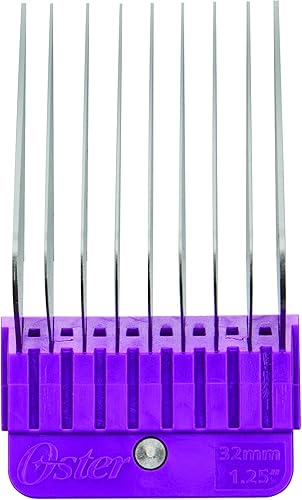 Miniatura 10 de Oster Kit de peine guía de cortadora de mascotas de acero inoxidable de 10 piezas (078936-100-000)