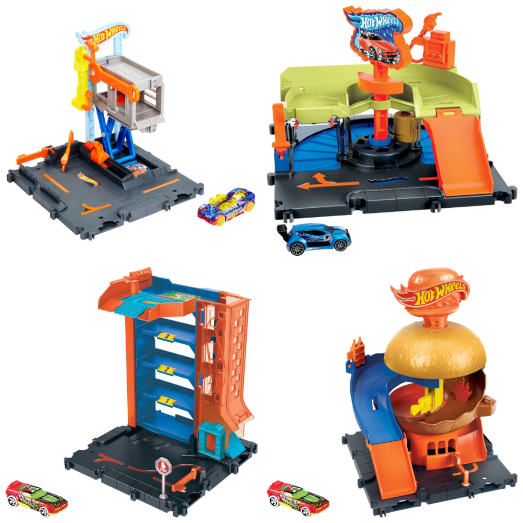 Monte sua cidade com os kits Hot Wheels Downtown inspirados na