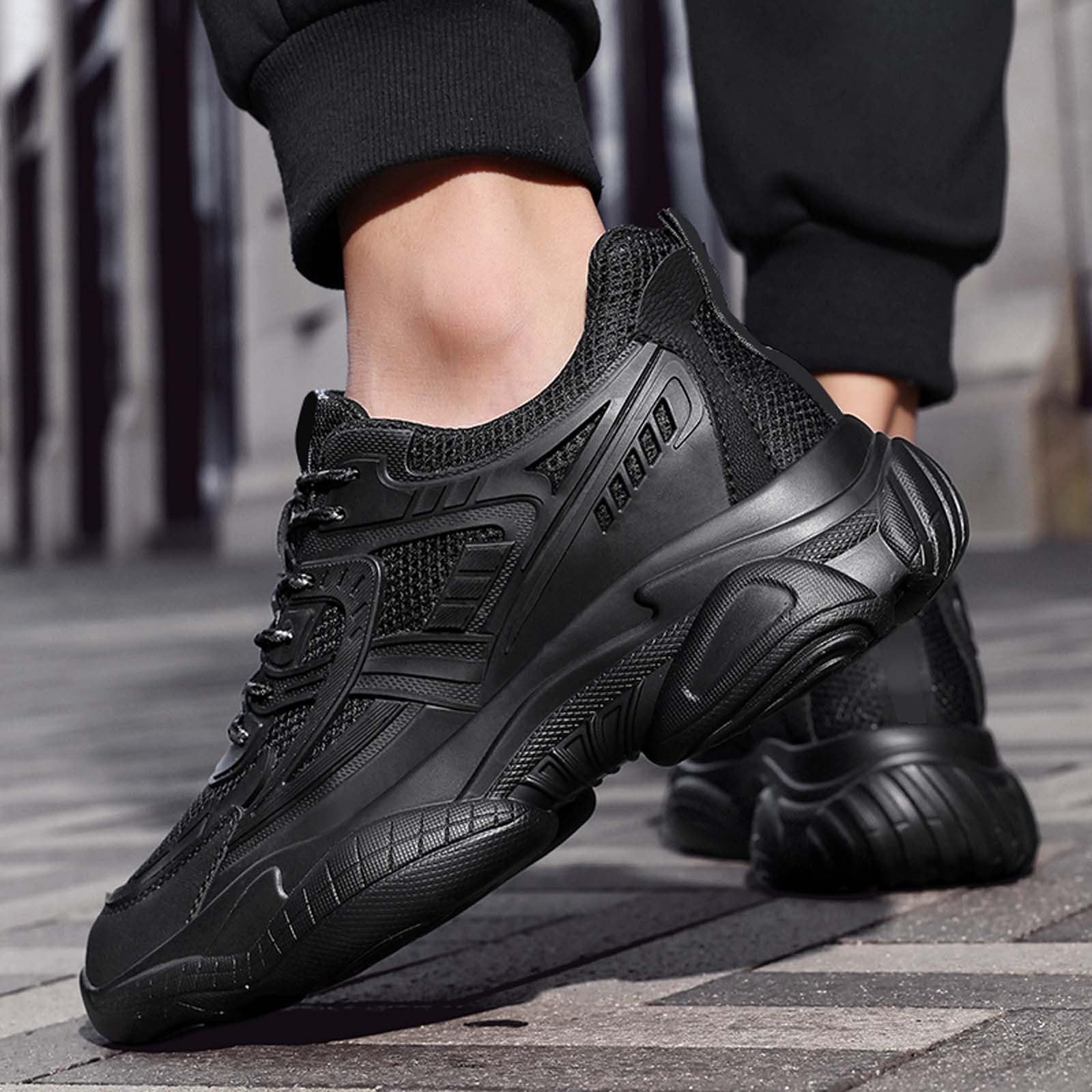 Genérico Zapatos de running de malla transpirable para hombre con tacón invisible 6/8 cm Taller Zapatos elevadores Hombre Casual para caminar, deporte o gimnasia
