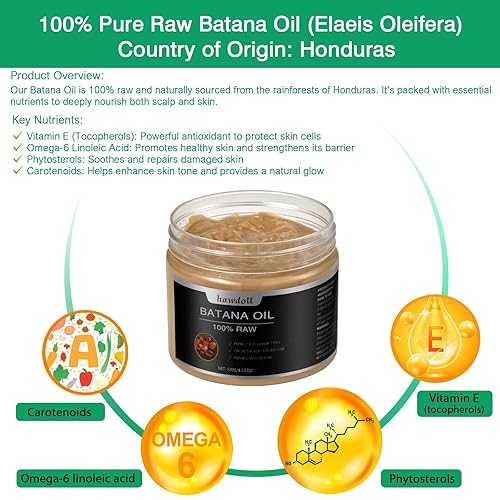 Miniatura 2 de hawdoll Aceite de batana para el tratamiento del cabello para una nutrición profunda y cuidado
