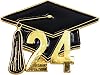 GraduationMall 2023 Graduation Cap Lapel Pin, Souvenir Emblem Badge, Graduation Gifts for Her Him