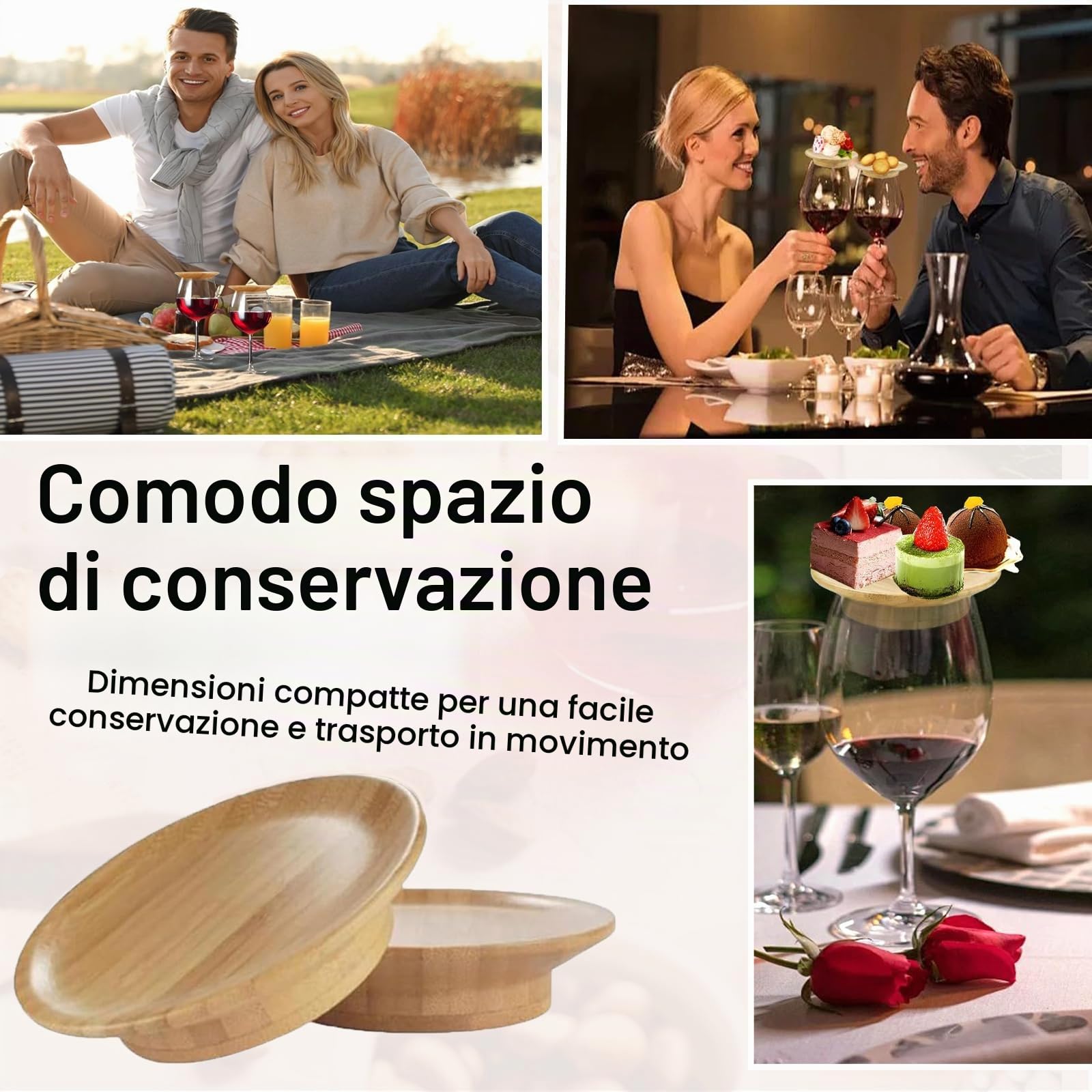 10 Piattini Dessert, Ciotole Aperitivo, Porta Salse Da Piatto, Bevande, Feste, Cene di Famiglia e Accessori per Feste