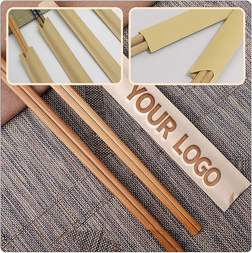 Miniatura 9 de Zerodeko 100 piezas de papel kraft de cera para palillos con mangas planas de papel kraft para palillos de papel