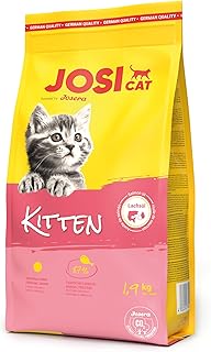 JosiCat Kitten (1 x 1.9 kg) Junior Premium Dry Food for Growing and Carrying & Lactating Cats with High Energy Content & Valuable Salmon Oil & Vitamins Powered by Josera Pack of 1 product image