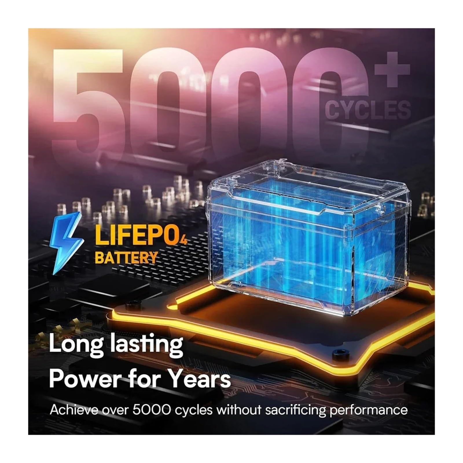 Batteria LiFePO4 da 12 V 180000 mAh con BMS integrato(Lithium Battery 150A)