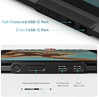 Vista 7 de XPPen - Tableta de dibujo mejorada Artist13.3 Pro V2 con pantalla, 16384 Pen Pressure X3 Pro Stylus Pen Display, 99% sRGB Full Laminated AG Tablet