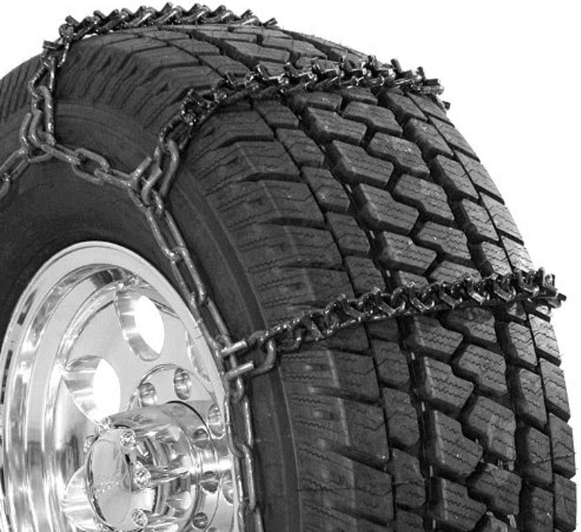 Security Chain Company QG3810 Quik Grip Wide Base V-Bar Type RD Light Truck Tire Traction Chain - Set of 2