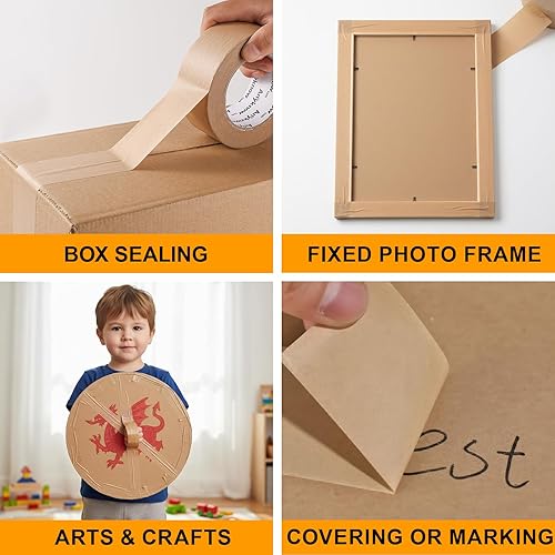 Miniatura 6 de Cinta de embalaje Kraft (6rollos)