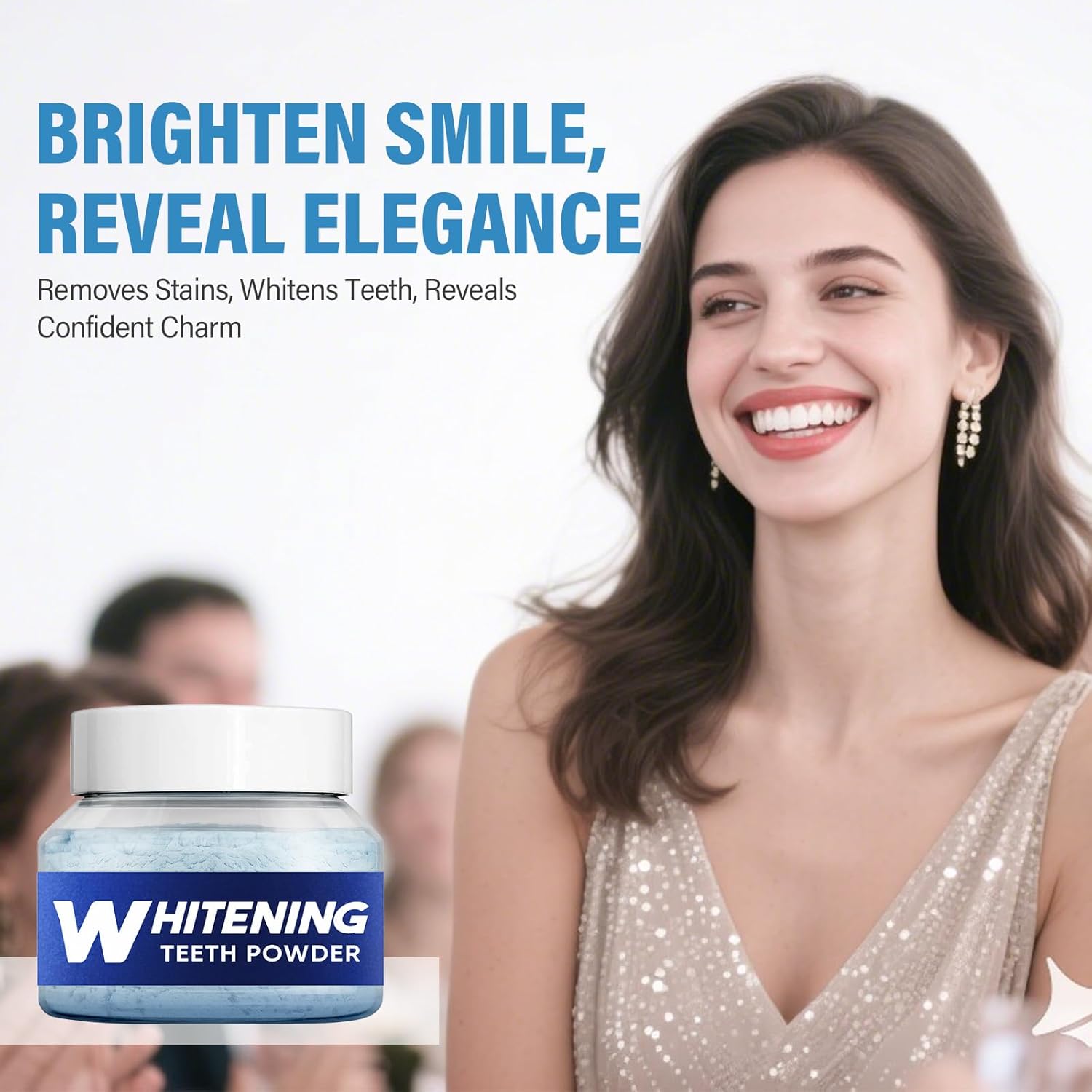 Teeth Whitening Powder, Natural Teeth Whitener, Instant Whitening and Stain Removal, No Sensitivity - Enamel-Safe for Coffee, Tea, Food, Wine, and Tobacco Stains