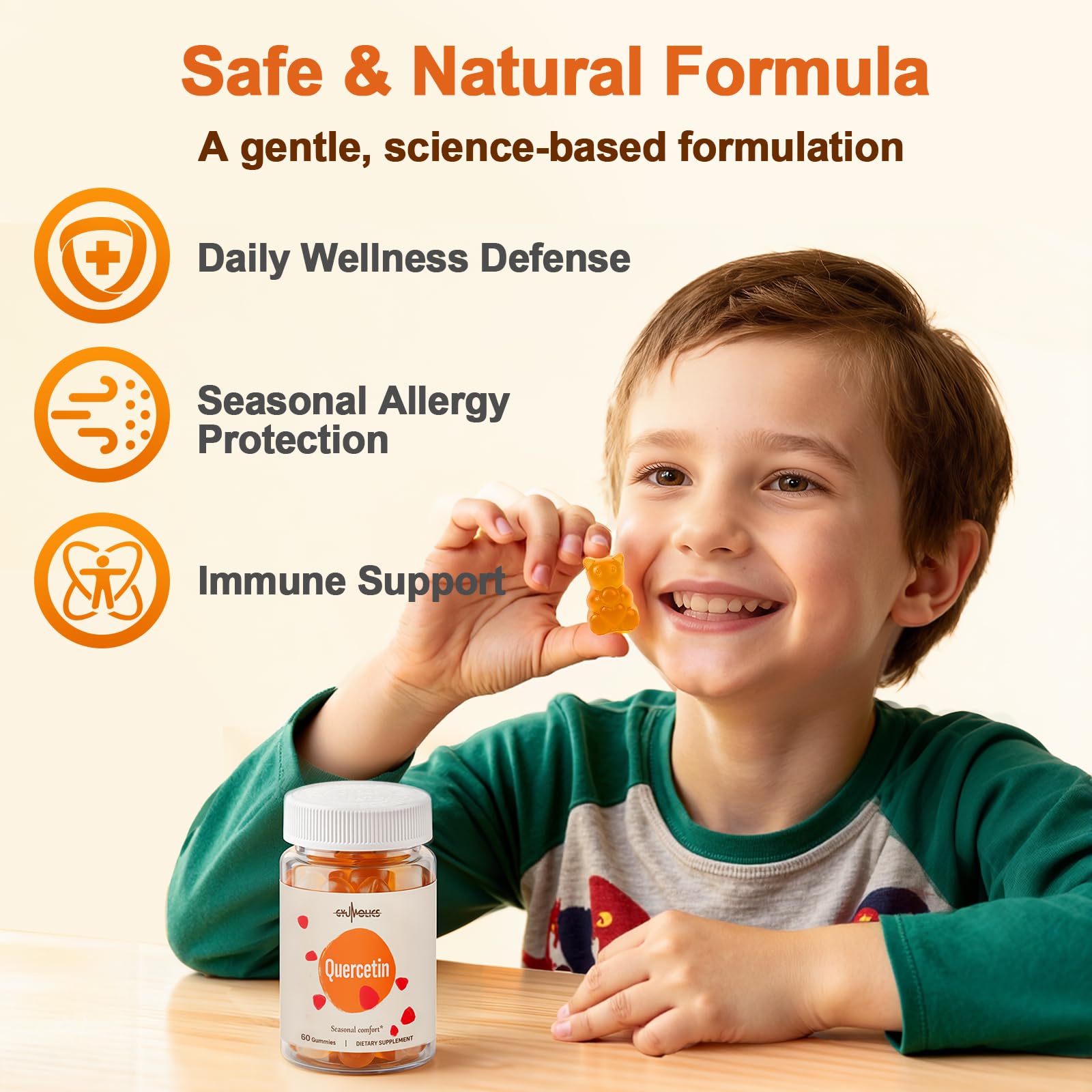 Quercetin 500mg Gummie for Kids Quercetin Supplements 60 Gummies — Amazon image 3