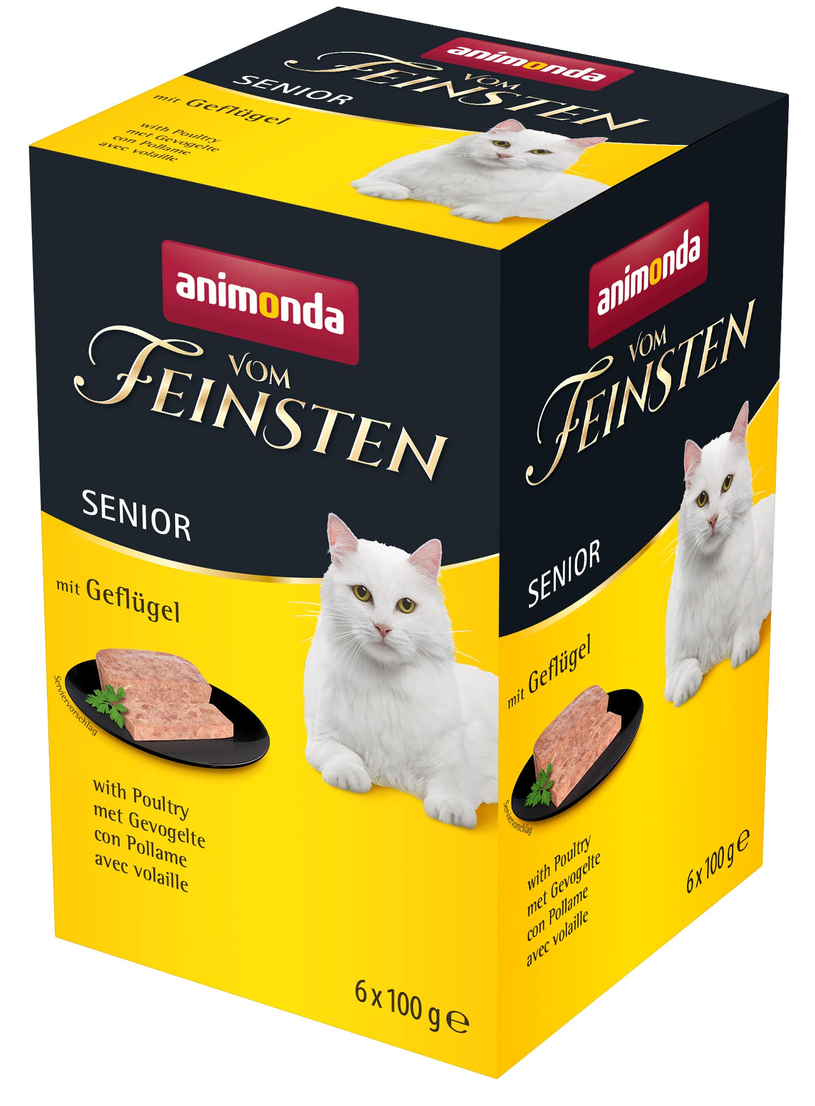 Animonda Vom Feinsten Senior Karma dla Kotów, Drób, 6x100 g