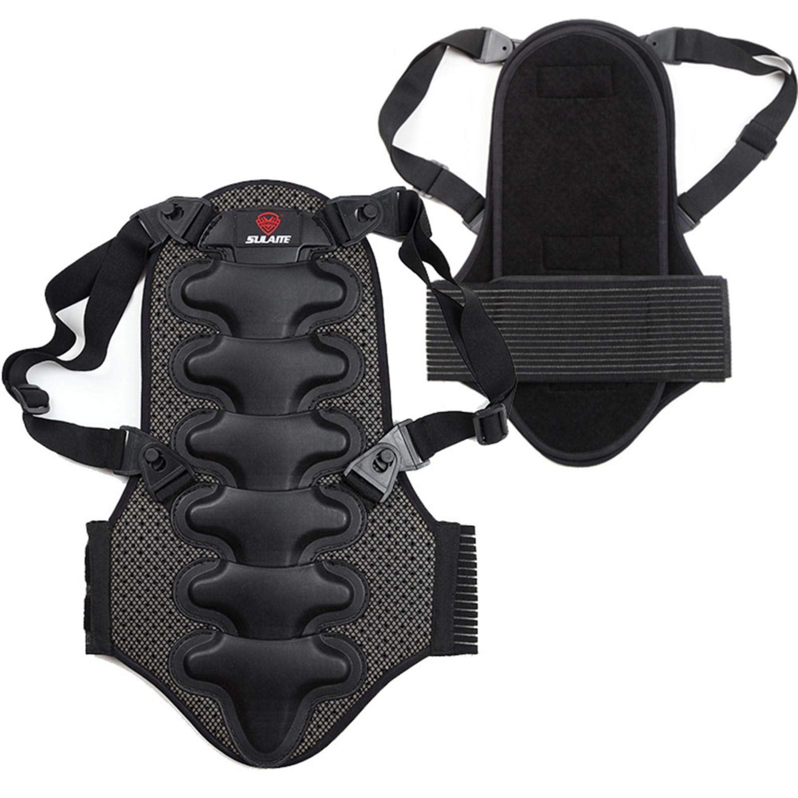 Paraschiena Moto, Protezione Spessa Staccabile Cuscino, Misura Universale Uomo E Donna Gilet Di Protezione Per Moto, Sci, Snowboard, Protezione Per La Schiena