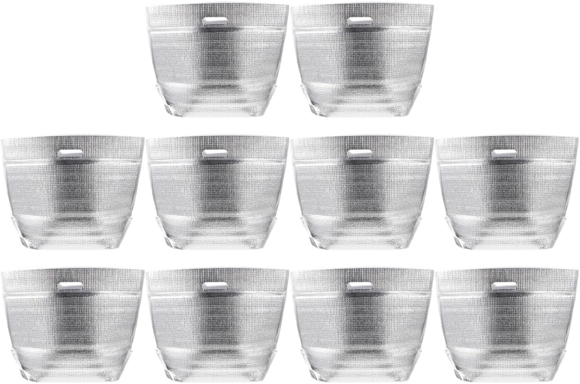 10pcs Insulated Thermal Food Bags Portable Reusable Aluminum Foil Lunch Cooler Bags with Zipper Seal for Outdoor Barbecue Picnic Storage (42x31x16cm)