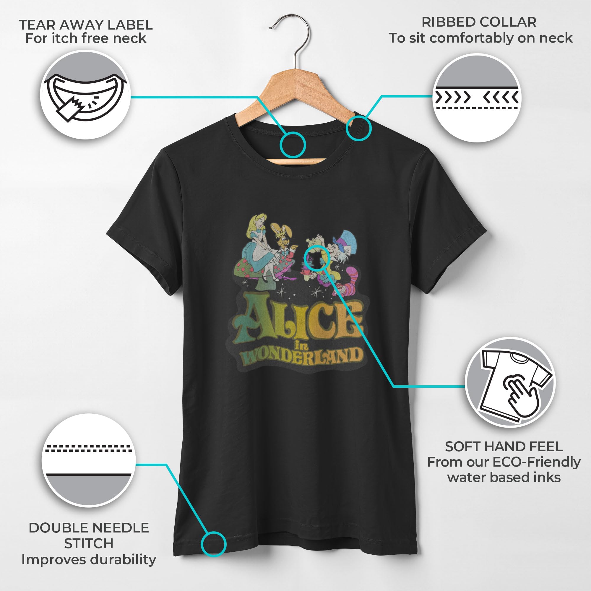 Disney Mädchen Alice Trippy T-Shirt