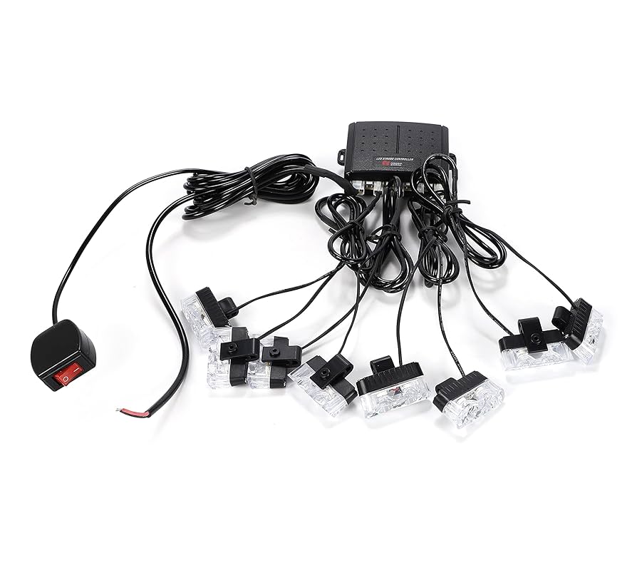 Amazon | ストロボ ライト フラッシュ キット 12V led スイッチ