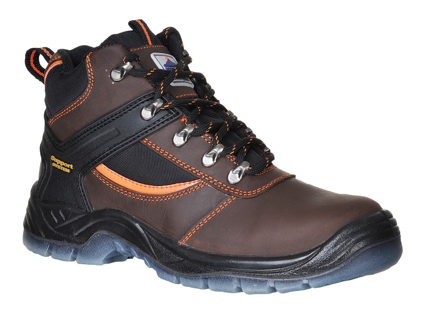 Portwest FW69 Steelite Mustang Work Safety Boot with Protective Steel Toe  ASTM, Brown,
