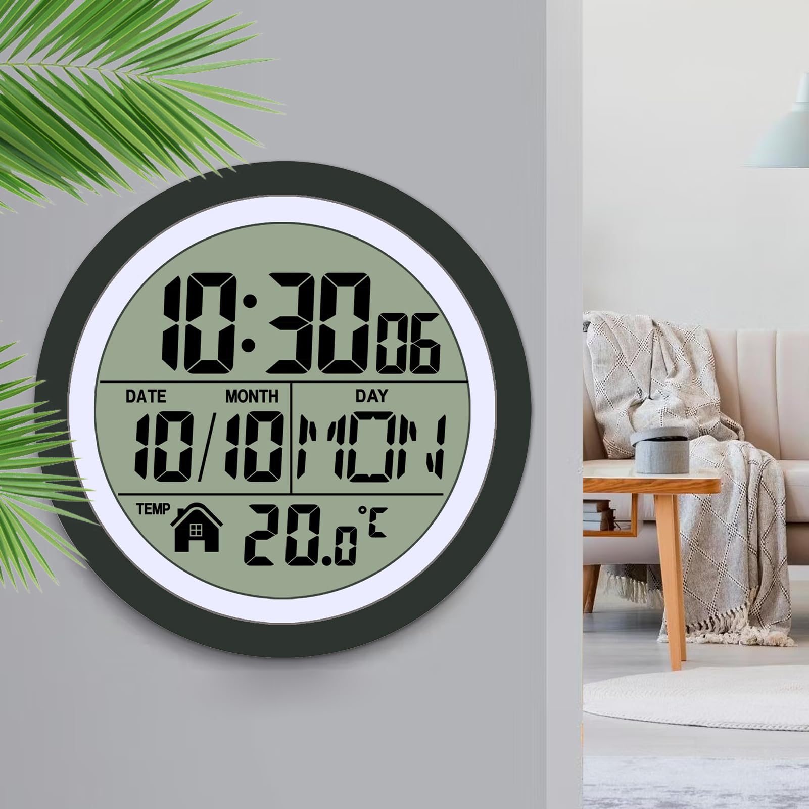 Orologi da Bagno a Batteria Impermeabile con display LCD di temperatura e