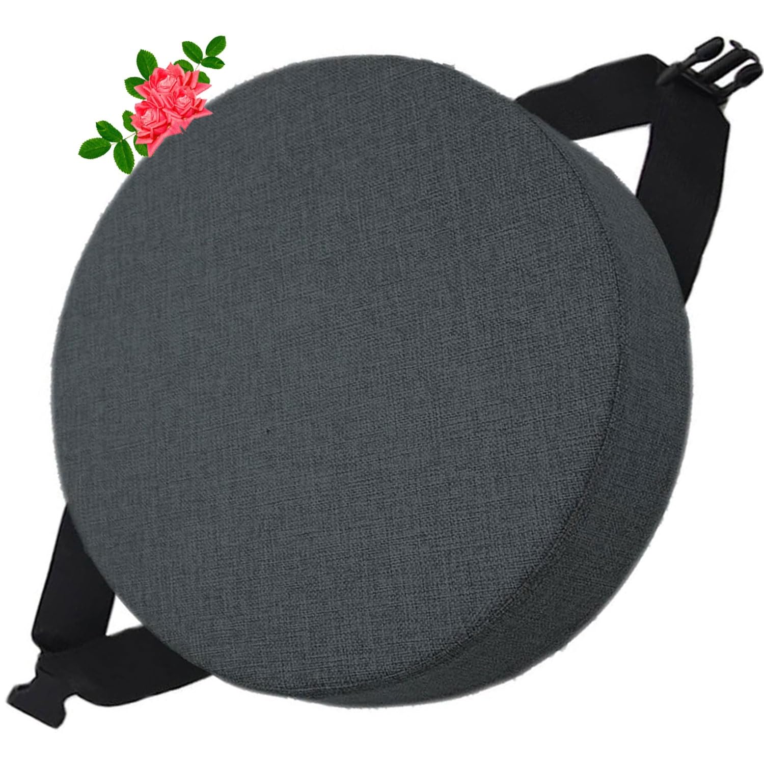 Uyeoco 1# Memory Foam Round Seat Cushion 5/8Cm Thick,35/40/45/50Cm Round Stool Cushion, Circle Chair Pad With Removable Cover For Dining Kitchen Bar Chairs (Color : Size : 50X50x8cm)